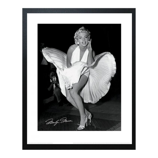Ingelijste Marilyn Monroe Seven Year Itch Art Print 40x50cm