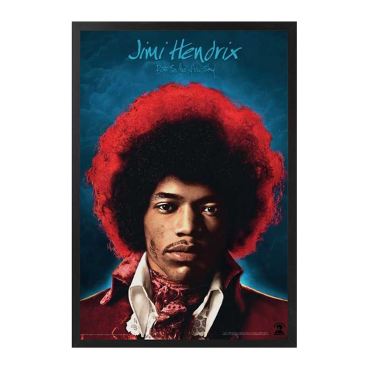 Ingelijste Jimi Hendrix Both Sides of the Sky Art Print 30x40cm